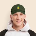 thumbnail image 6 of DALIX Pineapple Dad Hat Cotton Twill Baseball Cap Premium Stitched Olive, 6 of 6