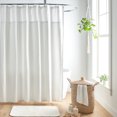 Mainstays Zip off Shower Curtain Liner Set, Pack of 2, White, Polyester