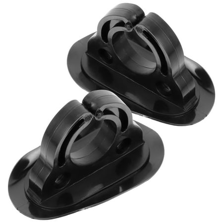 Worgeous 2 Pcs Paddle Holder with Screw Electric Pump for Stand-up Paddleboard Fishing Equipment Rod Black