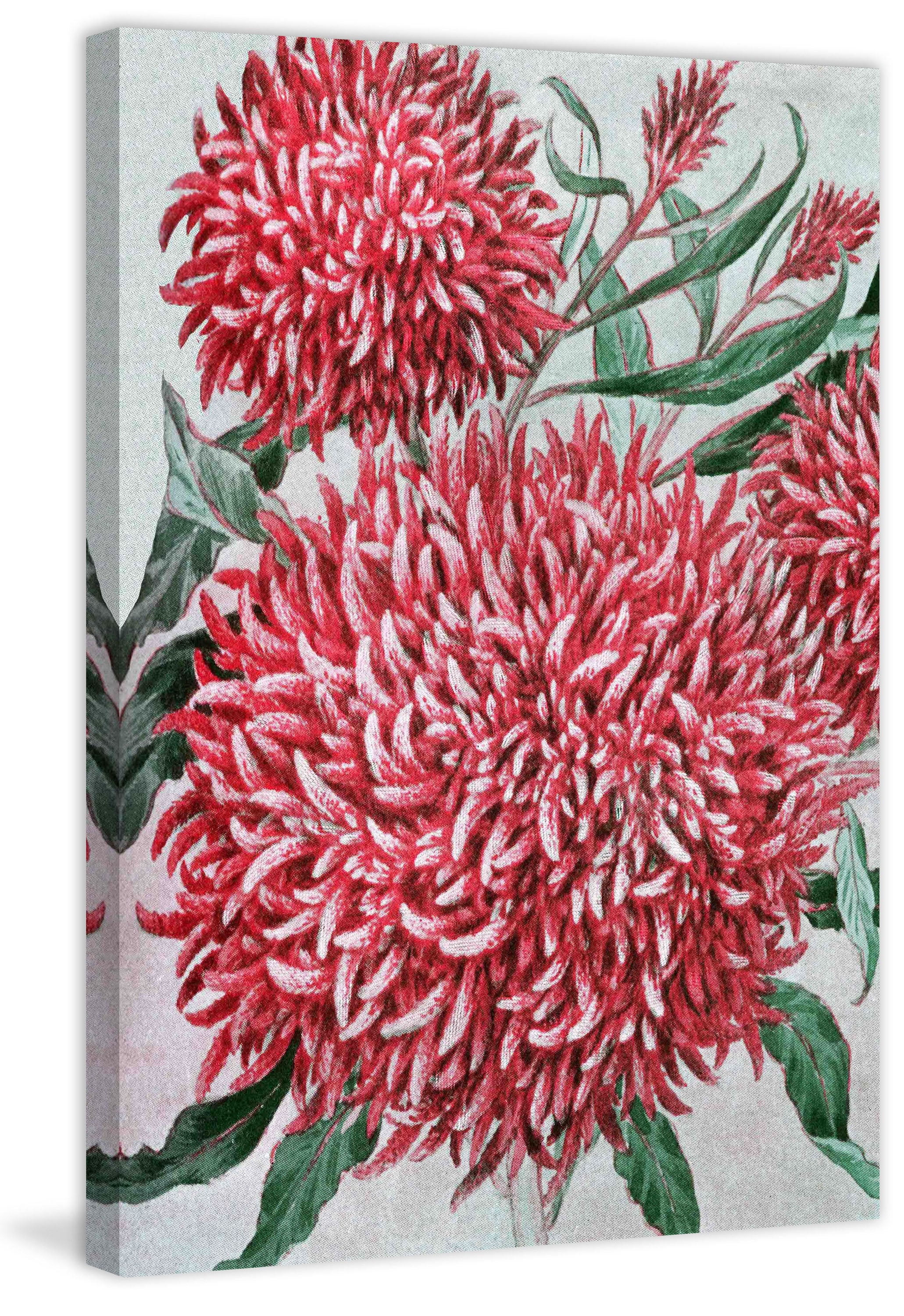 "Wool Flowers" Painting Print on Wrapped Canvas