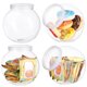 thumbnail image 1 of 4 tarros de plástico para dulces y galletas con tapa, recipiente para almacenar alimentos de 71 oz, reutilizable de boca ancha, organizador de encimera para cocinas, restaurantes y cafeterías., 1 of 7