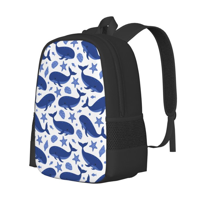 Balery Whale Mochila para hombre y mujer - Tela Oxford 600D resistente - Gran capacidad, resistente al agua, ideal para la escuela, viajes y senderismo