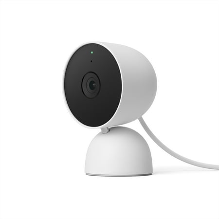 Google Nest Cam (Indoor, Wired) - Security Camera - Snow