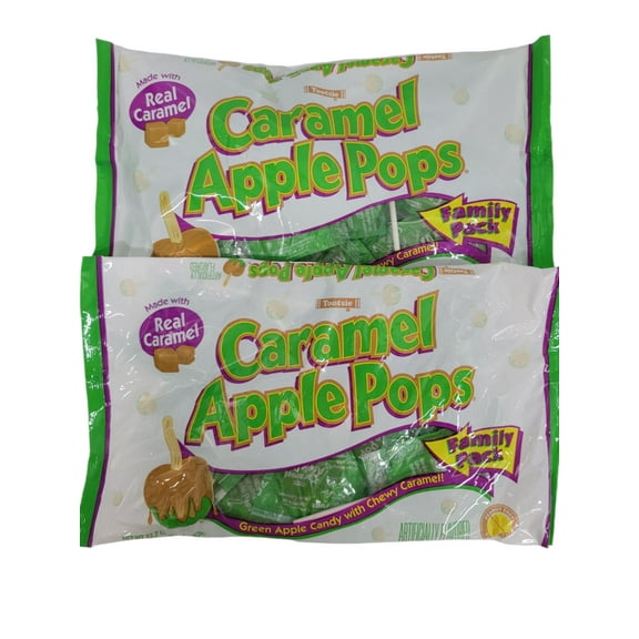 Halloween Tootsie Caramel Apple Pops Family Pack 12.7 oz Bag - Pack of 2