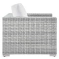 thumbnail image 6 of Modway Convene 6-Piece Outdoor Patio Set in Light Gray White, 6 of 11