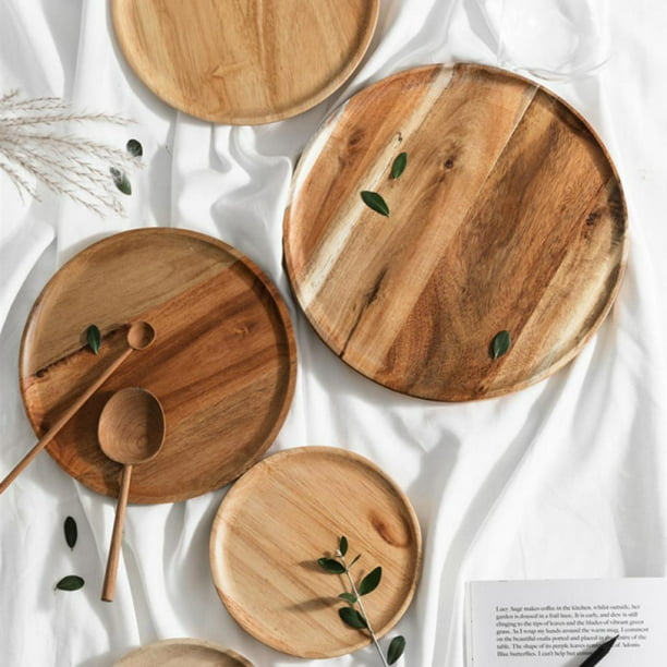 Acacia Wood Chargers, Dinner Plates, Round Wood Plates, Easy Cleaning & Lightweight for Dishes Snack, Dessert, Unbreakable Classic Charger Plates

Thanksgiving entertaining staple  pieces