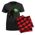 thumbnail image 5 of CafePress - Happy St Patricks Day Bigfoot Women's Dark Pajamas - Women's Short Sleeve Print T-Shirt and Pants Dark Cotton Pajama Set, 5 of 7
