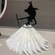 thumbnail image 5 of Halloween Black Witch Napkin Holder Acrylic Statue Ornament Tissue Storage Desktop Decoration for Kitchen Dining Room, 5 of 5