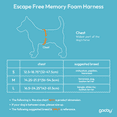 thumbnail image 2 of Gooby Escape Free Memory Foam Harness - Green, Large - Escape Free Step-In Harness with Memory Foam for Small Dogs and Medium Dogs Indoor and Outdoor use, 2 of 5