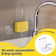 thumbnail image 4 of NiHome Clear Acrylic Kitchen Sink Sponge Holders 2PCS for Sponges, Dishcloths & More - Sleek Modern Look No-Drill Design with Efficient Drainage and Multipurpose Storage,Saves Space & Easy to Install, 4 of 7