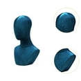 thumbnail image 6 of Vaveren Mannequin Head Shoulder Bust Businesses Shopping Mall Hats Display Stand Deep Blue, 6 of 8