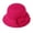 Hot Pink, variant on Pink Women's Sun Hats, Solid Color Wide Brim Round Dome Warm Woolen Hat Women Autumn Winter Elegant Bowknot Decor Fedora Hat Daily Wear,Women's Accessories Sun Hats