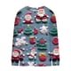 thumbnail image 4 of Cárdigan informal de punto con estampado navideño para mujer, chaqueta con botones y abrigo para mujer, 4 of 5