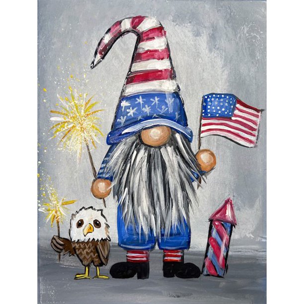 Taladro de pintura de diamante American Goblin Kits de bricolaje Ronda completa 30x40cm (DG133) Hugtrwg Para estrenar