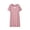 Pink, variant on Women's Soft Short Sleeve Nightgown Crew Neck Stretchy Comfortable Loose Midi Bedroom Loungewear Dress Purple Pajama Skirt for Women XL