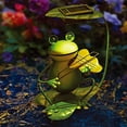 thumbnail image 4 of Frog Statues Waterproof Ip65 Iron Solar Garden Plug-In Lamp Outdoor Decor Gift For Patio Lawn, 4 of 12