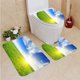 thumbnail image 1 of ABPHQTO Campo amanecer cielo Juego de alfombras de baño de 3 piezas Alfombra de baño Alfombra de contorno y tapa de inodoro ABPHQTO  Cont-CHAPPLE-22088, 1 of 2