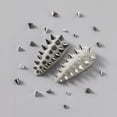 thumbnail image 3 of 6 Grids Metal Rivet Nail Charms Set Silver Black Cone Studs in 3 Sizes for Punk Nail Art DIY Decoration, 3 of 9