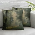 thumbnail image 3 of Fenyluxe Misty Forest Pillow Covers Farmhouse Decorative Sunshine Trees Throw Pillow Covers for Patio Furniture and Couch 20x20in, 3 of 5