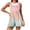 Pink, variant on Iyufng Womens Rompers Printed Sleeveless Adjustable Straps Romper Summer Casual Shortalls