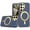 Navy Blue, variant on For Samsung Galaxy s24 Plus Ultimate Quality PU Leather Hybrid Case Cover - Coffee