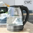 thumbnail image 6 of COOK WITH COLOR Rapid Boil Electric Kettle 1200-Watt Glass Water Boiler, 1.7 L Black, 6 of 6
