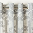 thumbnail image 2 of SAFAVIEH Brenna Glam Grommet Curtain Window Panel, 52" x 84", Grey, 2 of 4