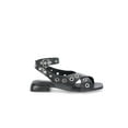 thumbnail image 2 of No Boundaries Women's Strappy Grommet Sandals, 2 of 5