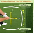 thumbnail image 6 of 5x4 FT Turf Golf Hitting Mat with Alignment & Swing Lines, High-Density Artificial Grass Mat with Shock Absorption for Indoor/Outdoor Practice, Chipping & Driving Training, 6 of 7