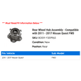 thumbnail image 2 of Rear Wheel Hub Assembly - Compatible with 2011 - 2017 Nissan Quest FWD 2012 2013 2014 2015 2016, 2 of 2