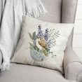 thumbnail image 3 of Creative Products Floral Bird in Cup 18x18 Spun Poly Pillow, 3 of 3