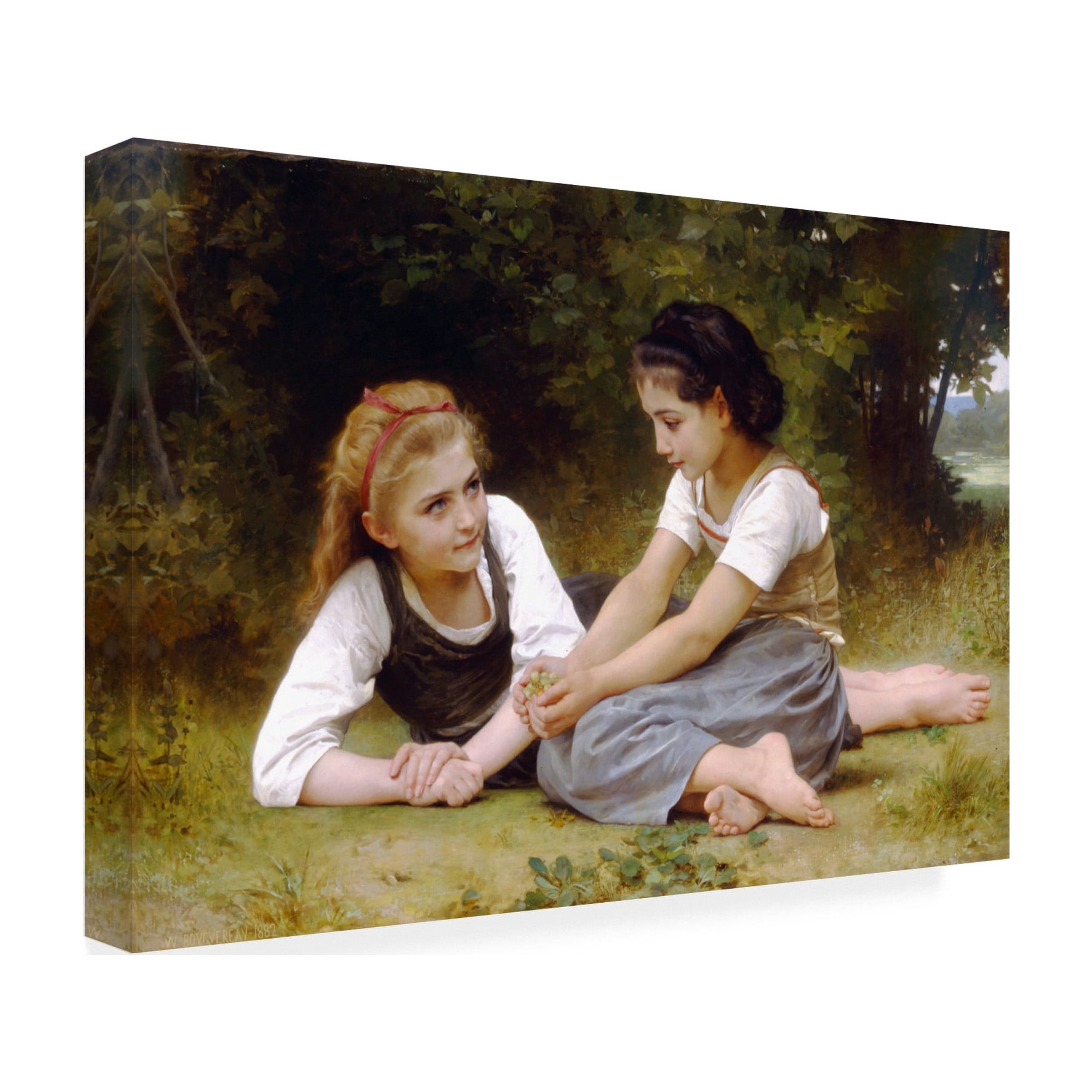 Bouguereau 'The Nut Gatherers' Canvas Art
