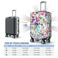 thumbnail image 6 of Naloa Colorful Watercolor Dots Elastic Suitcase Protector, Travel Suitcase Protector Cover Fits 18-32in Suitcase - Small, 6 of 9