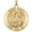 Yellow, variant on Picturesongold.Com Saint Lucy Religious Medal Necklace Pendants - 3/4 inch Size of a Nickel -Sterling Silver