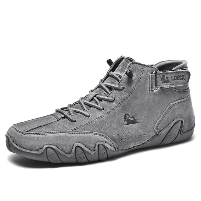 Botas de hombre, zapatos informales de invierno para motocicleta, zapatillas altas impermeables, calzado de lujo, 2023