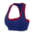 thumbnail image 3 of Sport Bras for Women High Support Plus Size Yoga Bra Seamless Workout Top Comfortable Sports Bra for Gym Running Fitness Sports Bra Blue L, 3 of 3