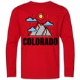thumbnail image 3 of Inktastic Colorado Mountains and Clouds Long Sleeve Youth T-Shirt, 3 of 5
