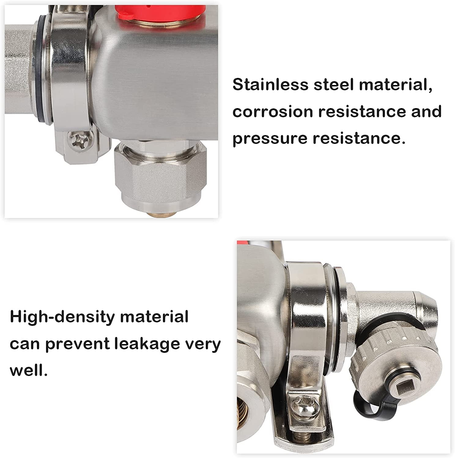 2-Loop Radiant Floor Heating Manifold:PEX Tubing Radiant Heat 