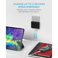 thumbnail image 2 of iHome 40W USB-C Multiport Wall Charger, 2-Port AC Adapter, Dual Fast Charging, 2 of 7