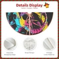 thumbnail image 3 of Rateoe Neon Gothic Skull Moon Pattern Christmas Tree Skirt with Ties, Christmas Tree Decorations, Farmhouse Christmas Decor Xmas Holiday Decorations-48", 3 of 6