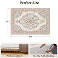 thumbnail image 7 of VUNATE Vintage Botanical Floral Printed Area Rug 6'x9' Soft Washable Non Slip Low Pile Rug for Living Room Bedroom Dining Room Home Decor Indoor Carpet with Blossom Design Colorful, 7 of 7
