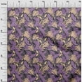 thumbnail image 3 of oneOone Polyester Spandex Grayish Purple Fabric Tropical Dress Material Fabric Print Fabric By The Yard 56 Inch Wide, 3 of 4
