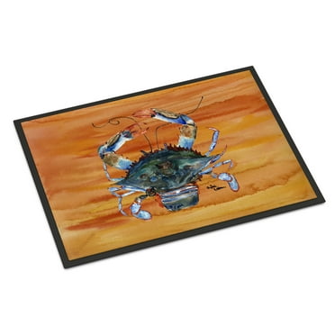Carolines Treasures 8144-MAT Crab Doormat 18x27 27"L x 18"W multicolor
