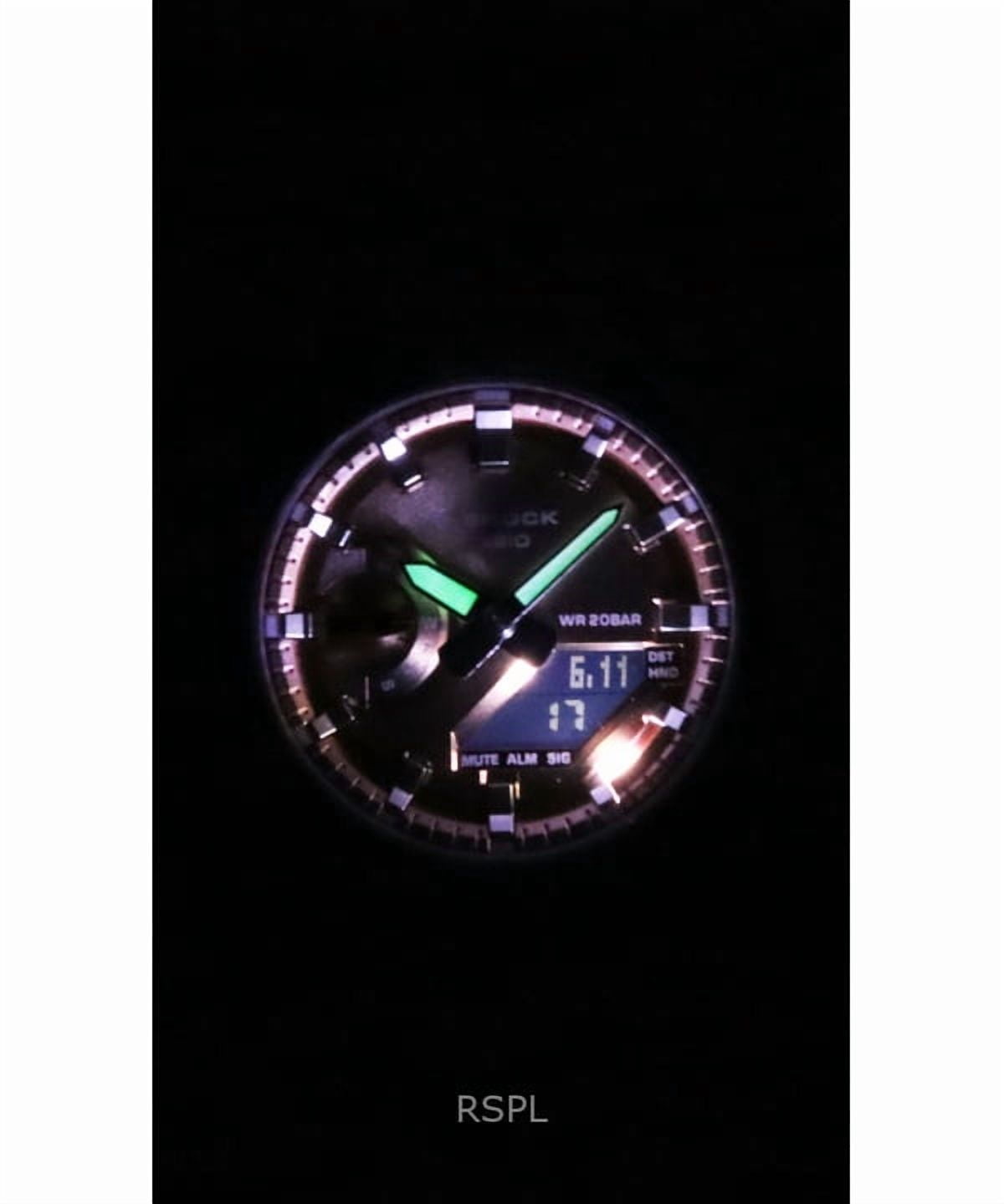 Casio G-Shock Analog Digital Resin Strap Bronze Dial Quartz GA-2100BM-7A5 200M Unisex Watch