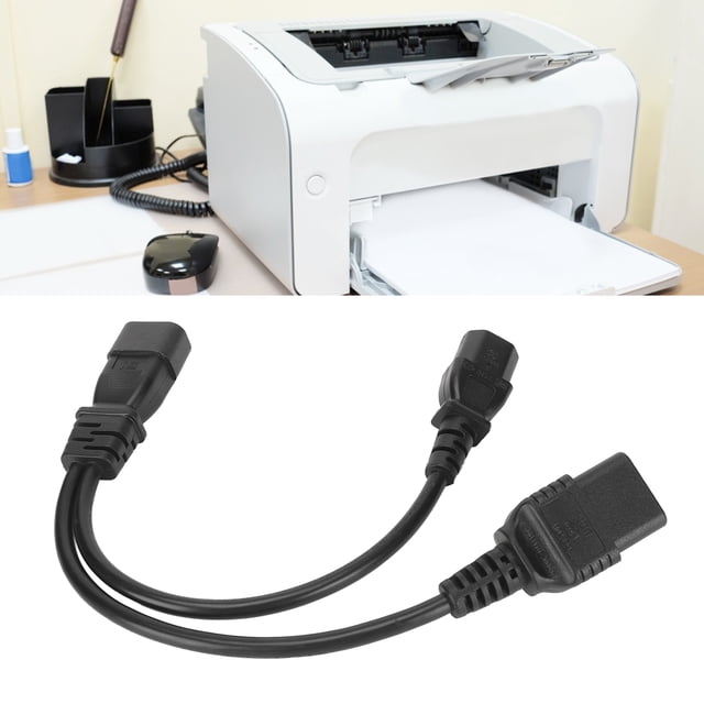 Cable De Alimentación Divisor En Y IEC320 C14 A C19 Y C13, Cable De Alimentación IEC320 C14 A C19 Y C13 Cubierta Exterior De PVC De 12,6 Pulgadas 10 A 250 V Portátil Para