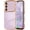 Light Purple, variant on MYKOMI for Samsung Galaxy A16 4G/5G Case for Women Girls, Cute Wave Frame Curly Shape with Love Heart Camera Protection Cover Luxury Plating Shockproof Phone Case for Galaxy A16 4G/5G
