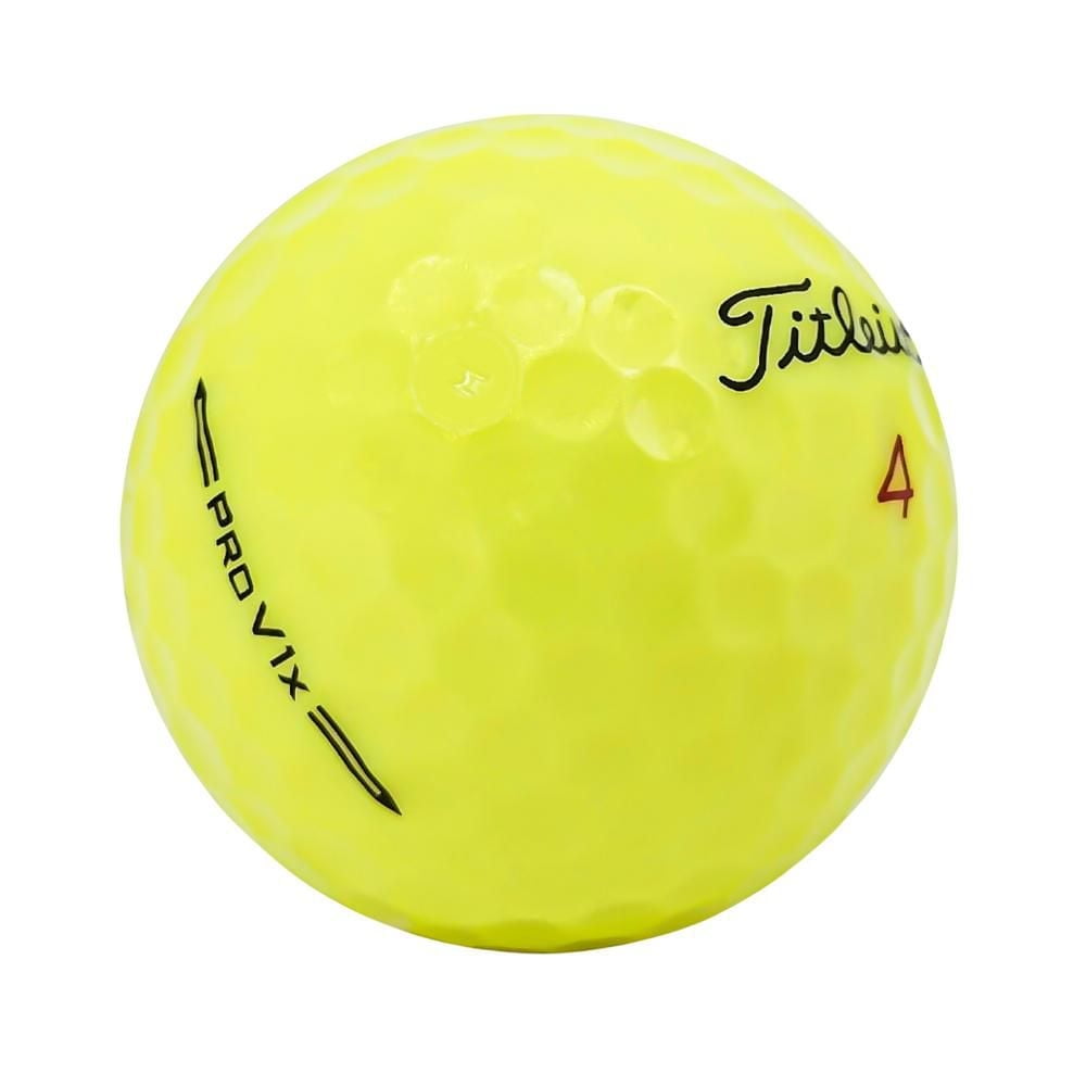 Mulligan - 60 balles de golf récupérées Titleist Pro V1x 2024 5A Mint, jaunes
