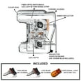 thumbnail image 3 of Spec-D Tuning Chrome Projector Headlights w/ Switchback LED Turn Signal Compatible with 2017-2019 Ford F-250, F-350, F-450, F-550 Super Duty, Left + Right Pair Headlamps Assembly, 3 of 5