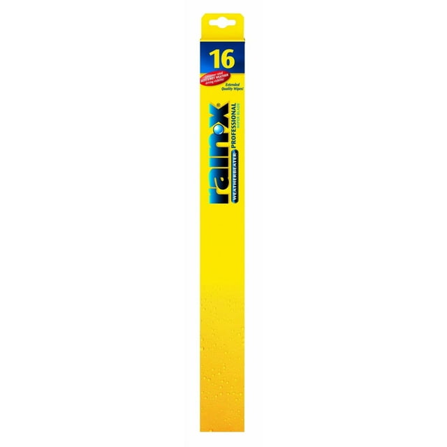 Rain-X Windshield Wiper Blade RX30116 Weatherbeater Professional; 16 Inch; Single Blade; Without Spoiler; Black; 3 Season Rubber Blade