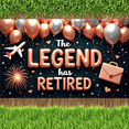 thumbnail image 3 of Balloon Design Retirement Banner Decorative Airplane Celebration for Office Party Indoor Decoration Retirement Celebration Event, 3 of 9